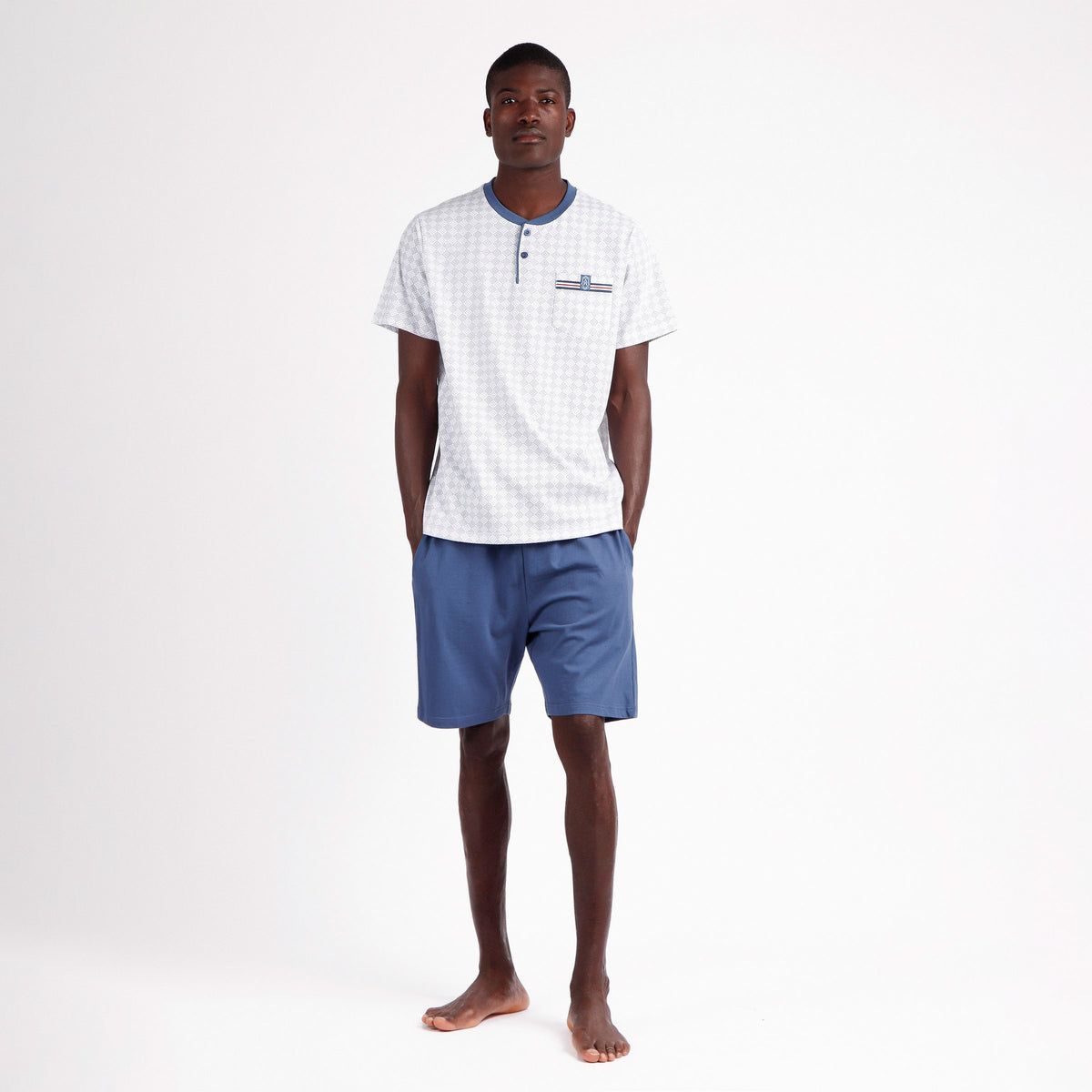 Pigiama uomo fantasia cotone Admas Classic 62111 azul