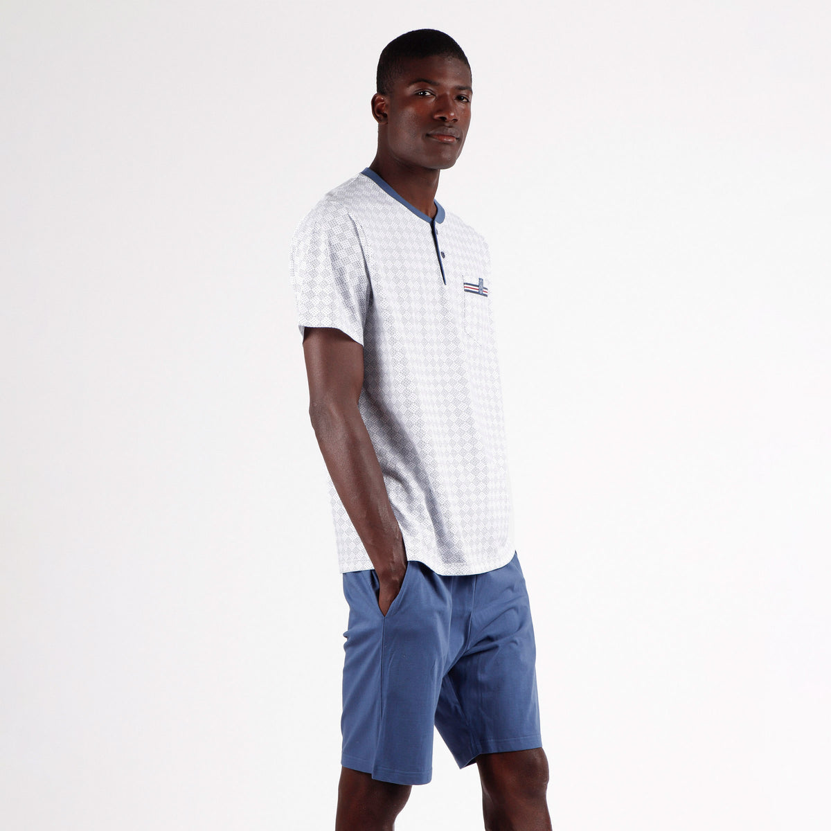 Pigiama uomo fantasia cotone Admas Classic 62111 azul