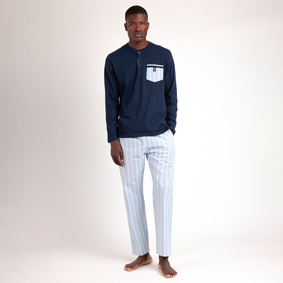Pigiama lungo uomo in cotone Admas 62128