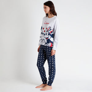Pigiama donna lungo in cotone leggero Disney 62277