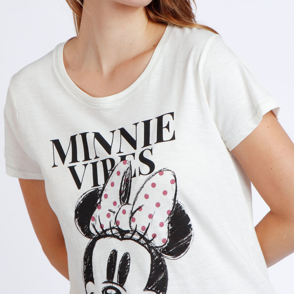 Pigiama donna estivo pois rosa antico Disney 62280