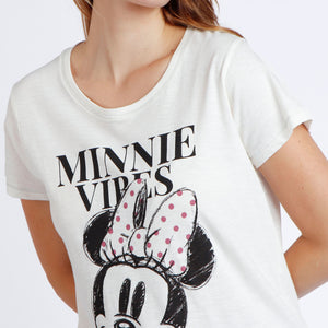 Pigiama donna estivo pois rosa antico Disney 62280