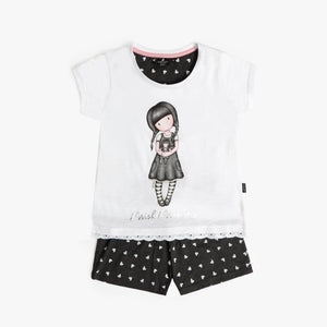 Pigiama bimba corto estivo bambolina Addams Santoro 62401 