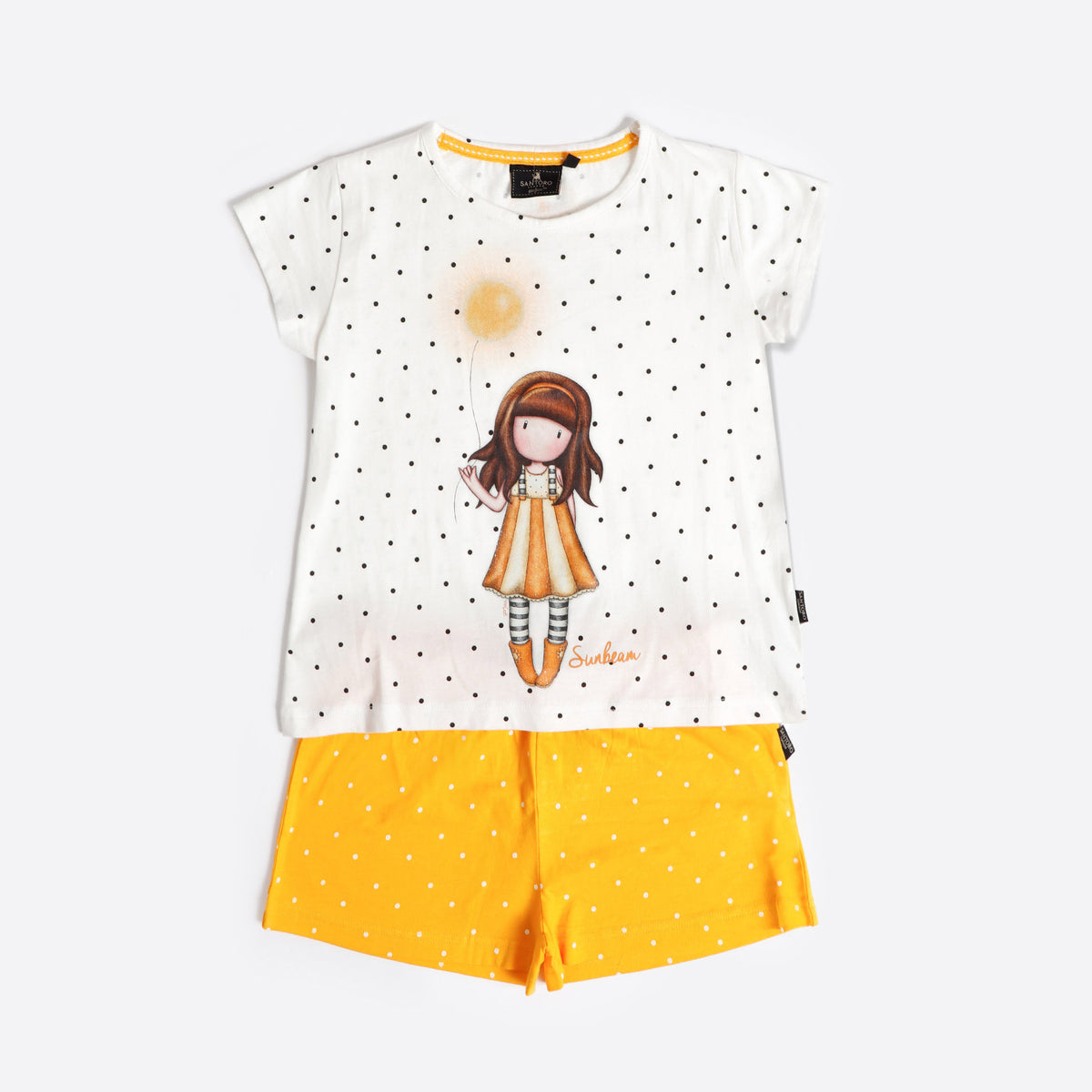 Pigiama bambina Santoro Gorjuss 62406 corto 100% cotone
