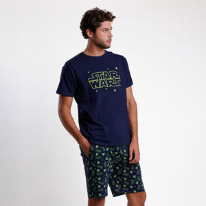 Pigiama uomo estivo Star Wars 62485 100% cotone