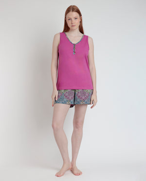 Pigiama Donna estivo 100% cotone Admas 63066