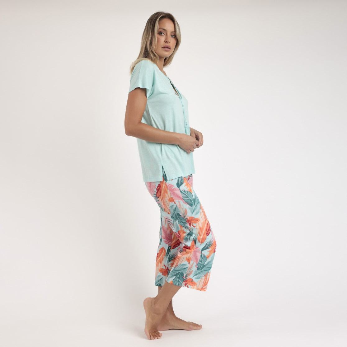 Pigiama Donna fantasia tropicale Admas 63074