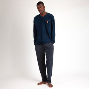 Pigiama uomo lungo cotone Admas 63105