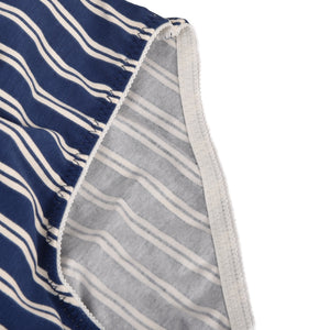 Slip midi Jadea 6323 nero + blu in cotone elasticizzato e pizzo 2 pz