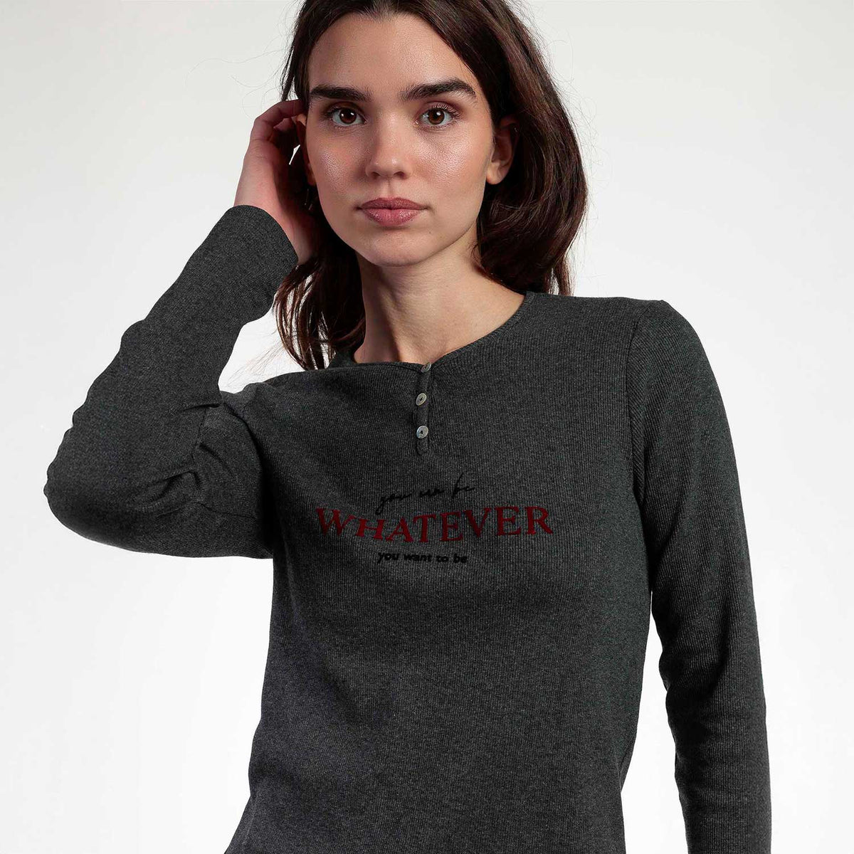 Pigiama donna maglia a costine Admas 63620