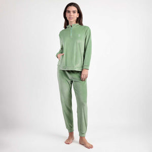 Pigiama donna ciniglia a coste Admas 63649