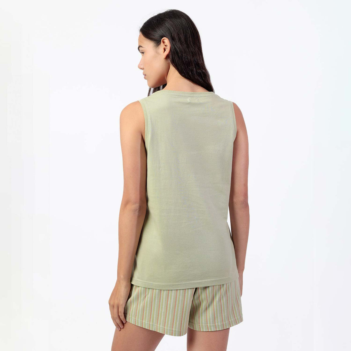 Pigiama donna corto con canotta cotone Admas 64065