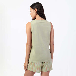 Pigiama donna corto con canotta cotone Admas 64065