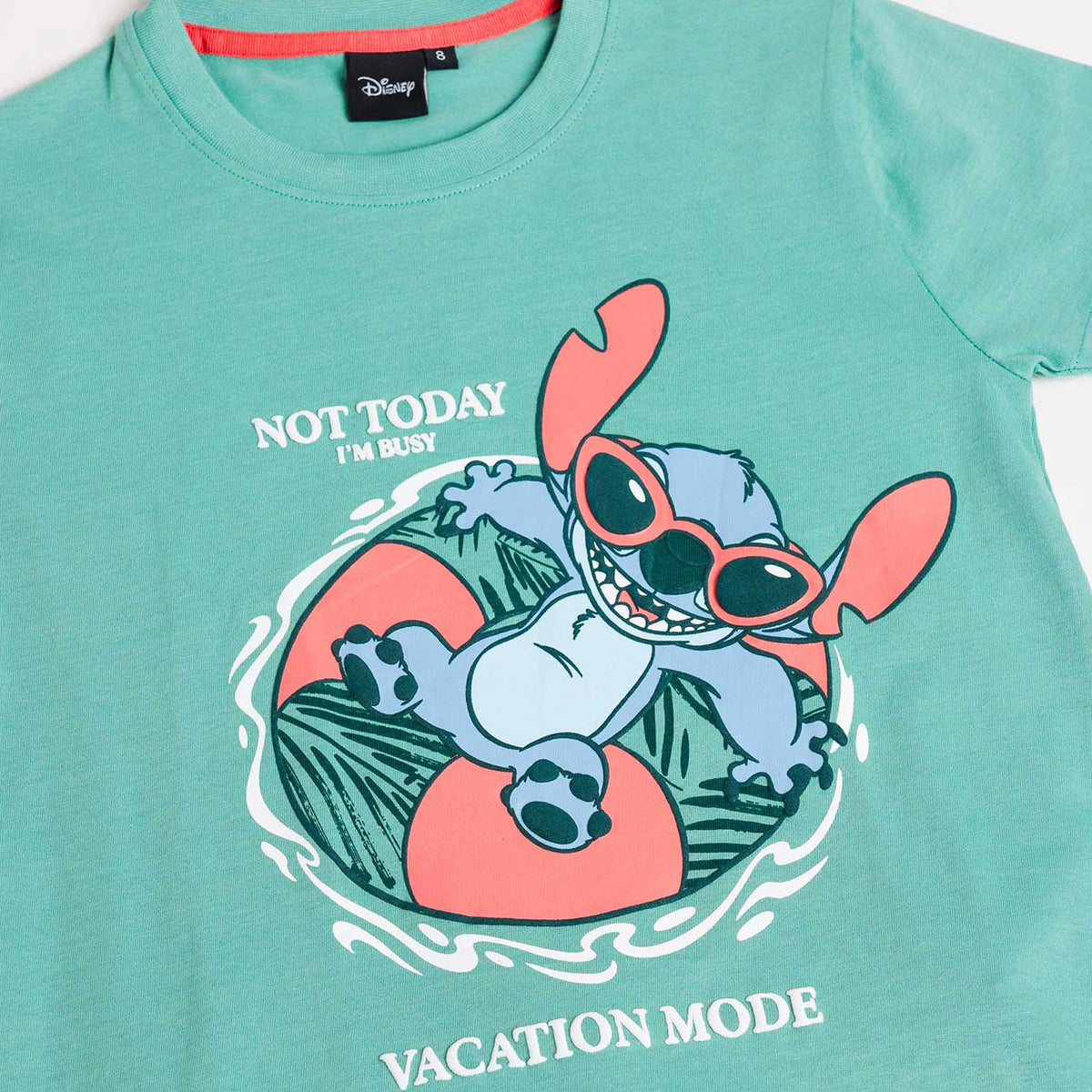 Pigiama corto ragazza 100% cotone Stitch Disney 64242