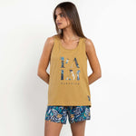 Pigiama donna estivo tropicale cotone Admas 64580
