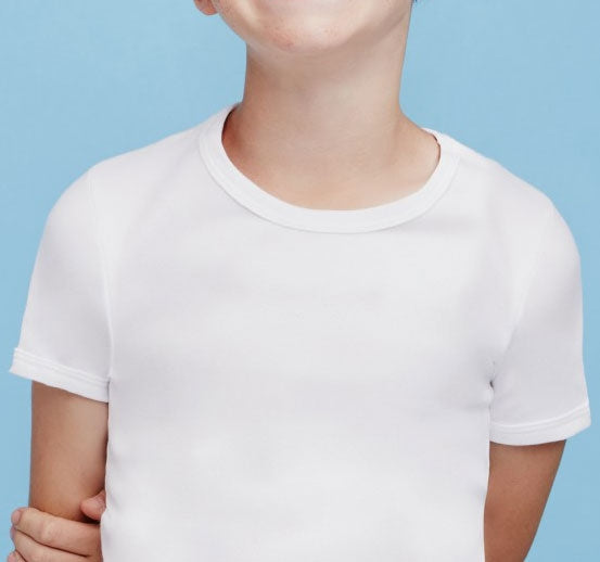 Maglia intima da bambino Ellepi 649 manica corta caldo cotone 3 pz