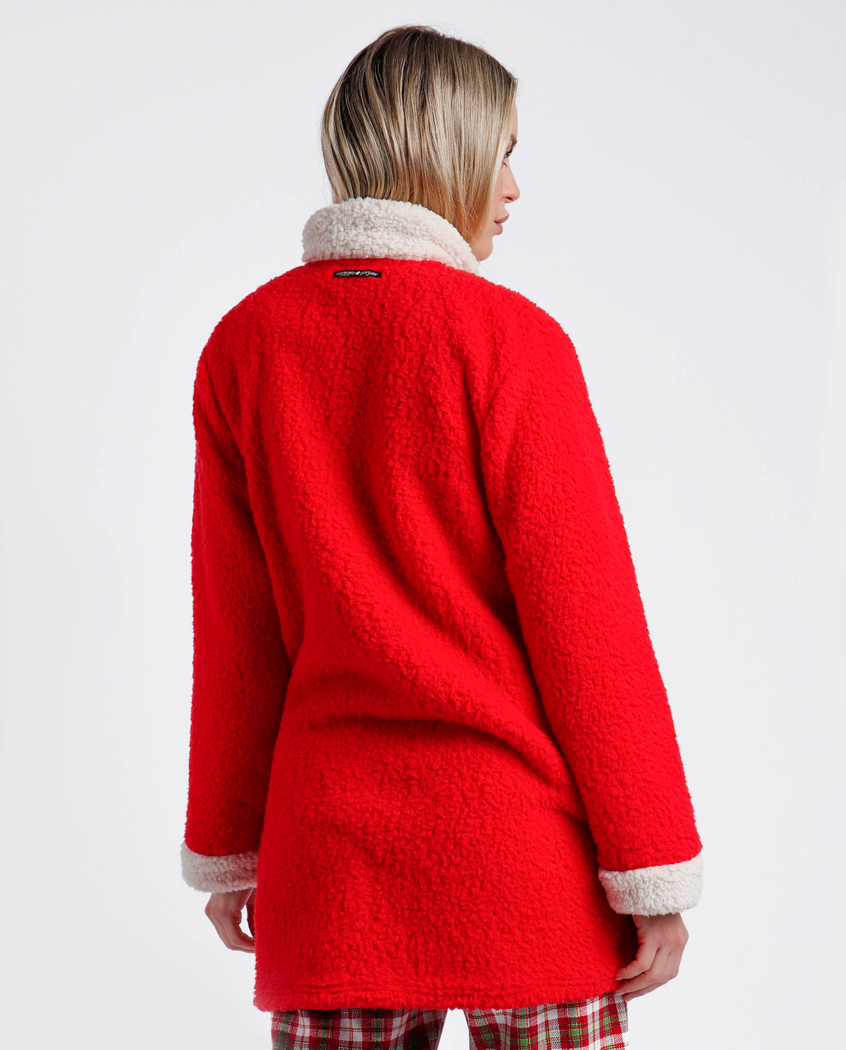 Giacca donna Santoro Gorjuss 67044 pile sherpa rosso