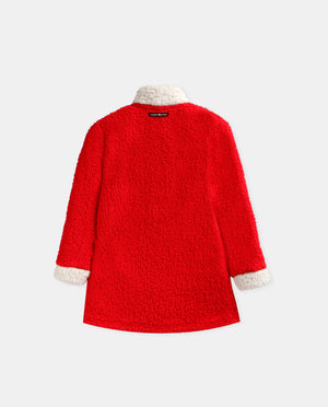 Giacca bimba Santoro Gorjuss 67045 pile sherpa rosso