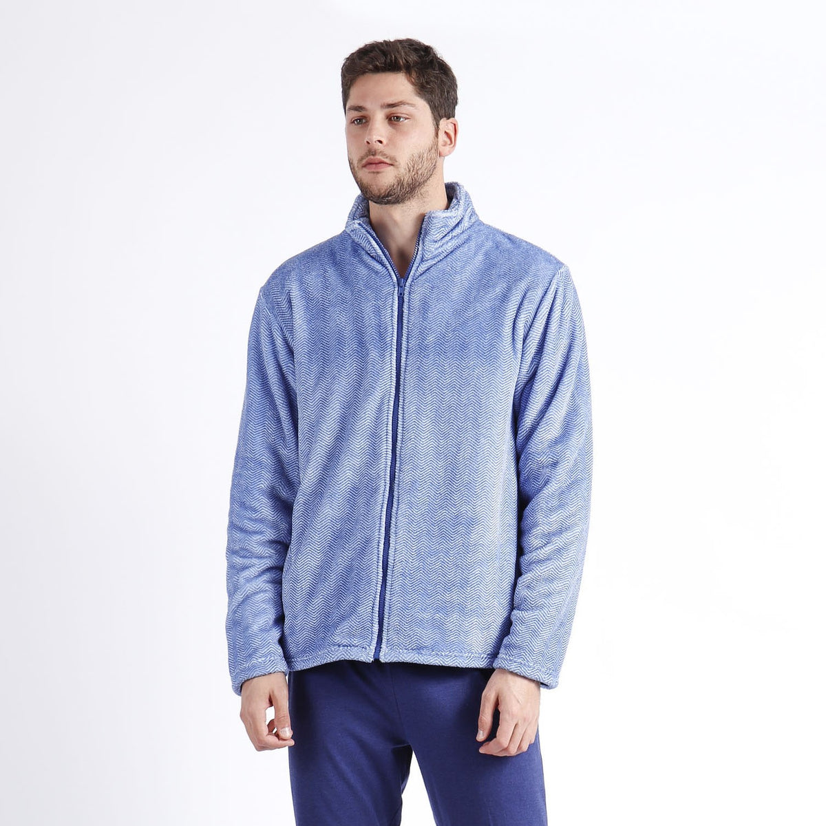 Giacca da camera con zip a collo alto uomo Admas 67053