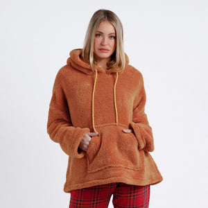 Felpa con cappuccio in pile coral giacca da camera Admas 67096