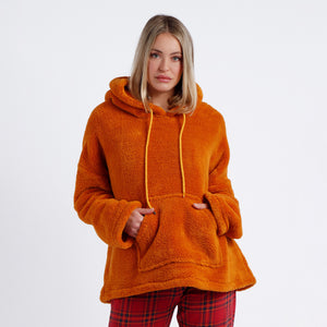 Felpa con cappuccio in pile coral giacca da camera Admas 67096