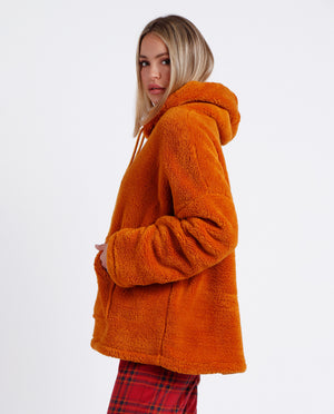 Felpa con cappuccio in pile coral giacca da camera Admas 67096