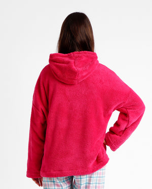 Felpa con cappuccio in pile coral giacca da camera Admas 67096
