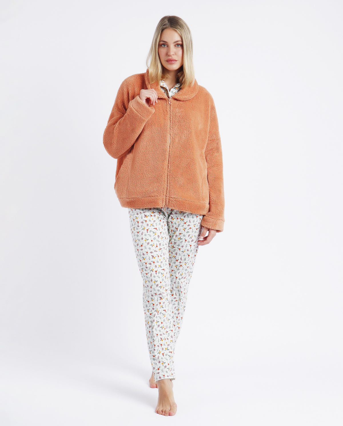 Giacca donna con zip Admas pile di coral 67097