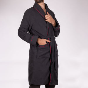 Vestaglia lunga uomo invernale Cippi 6873 caldo pile grigio piombo