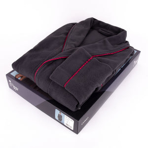 Vestaglia lunga uomo invernale Cippi 6873 caldo pile grigio piombo