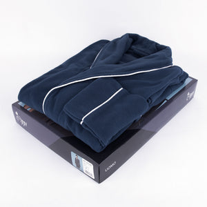 Vestaglia lunga uomo invernale Cippi 6873 caldo pile blu navy 