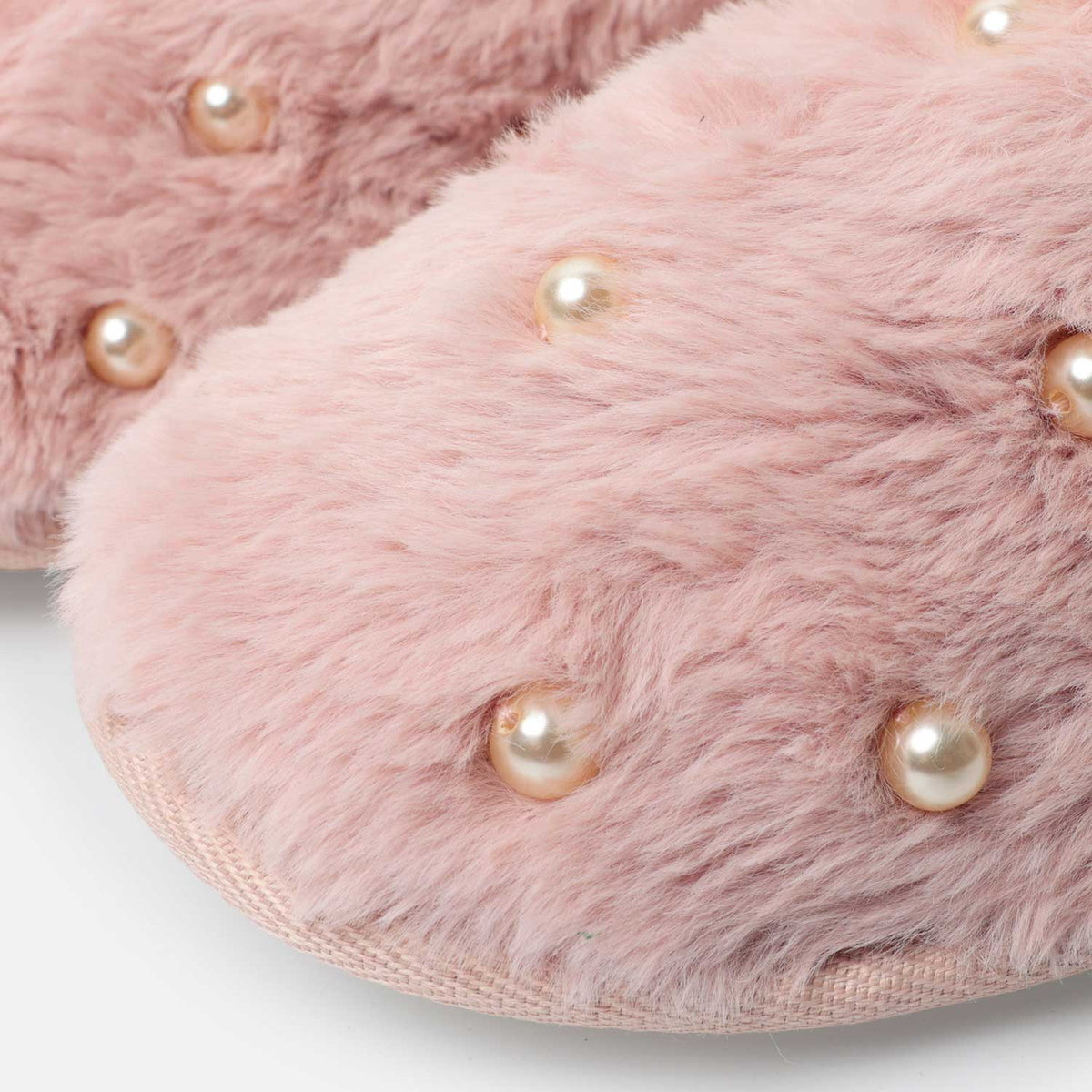 Pantofole donna antiscivolo in pelliccia con perle Admas 69127