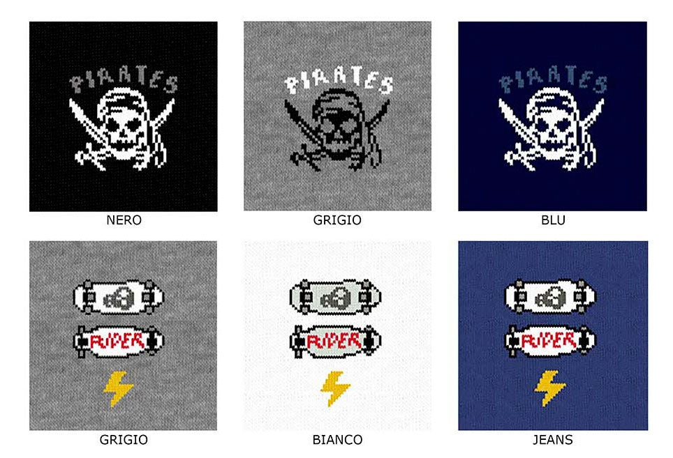 Calzini bambino Meritex 7068 pirates in cotone 6 paia