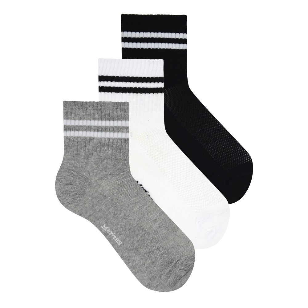 Calzini corti bambino Meritex 7201 cotone con polsino 6 paia