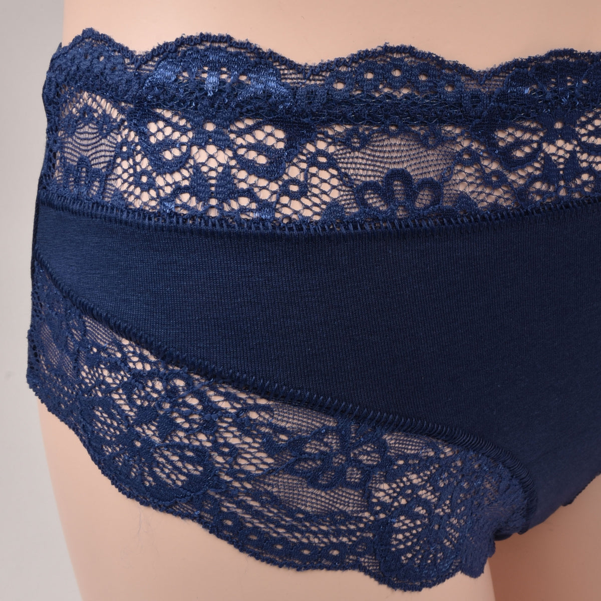 Slip donna Jadea 742 in cotone e pizzo 3 pz
