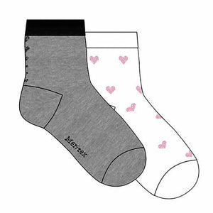 Calze bambina Meritex 7541 cuori in cotone 6 paia