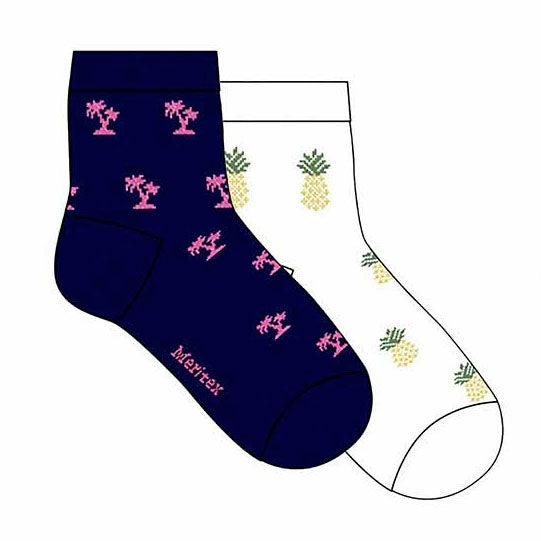 Calze da bambina Meritex 7543 fantasia tropical 6 paia