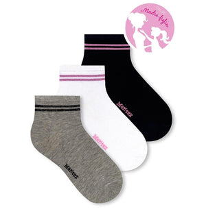 Calzini bambina Meritex 7545 in cotone assortiti 6 paia