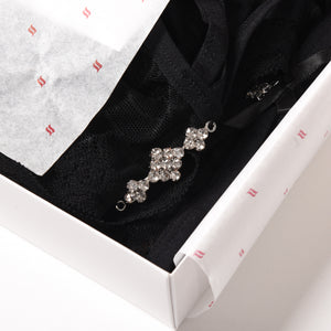 Sexy body Obsessive 818-ted-1 cavallo aperto pizzo nero