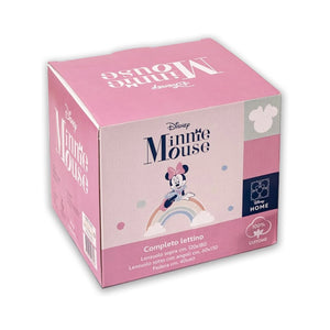 Completo lettino 100% cotone minnie Disney 