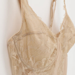 Body Lepel 704 a balconcino con ferretto coppa C in pizzo