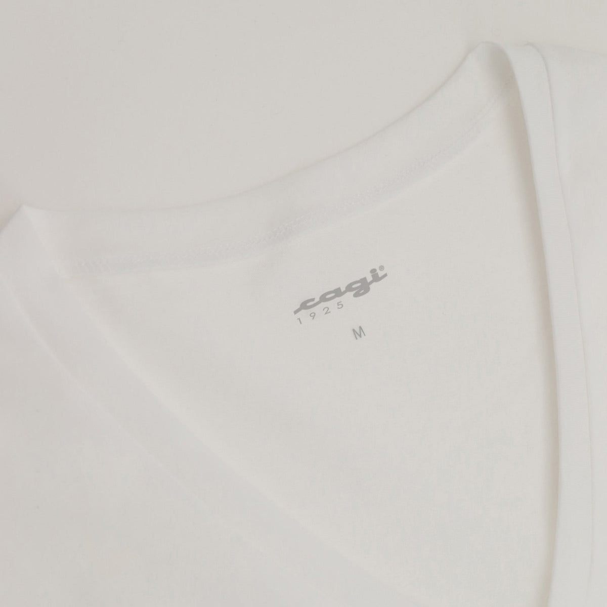 Maglia uomo Cagi 1807 mezza manica scollo a V cotone