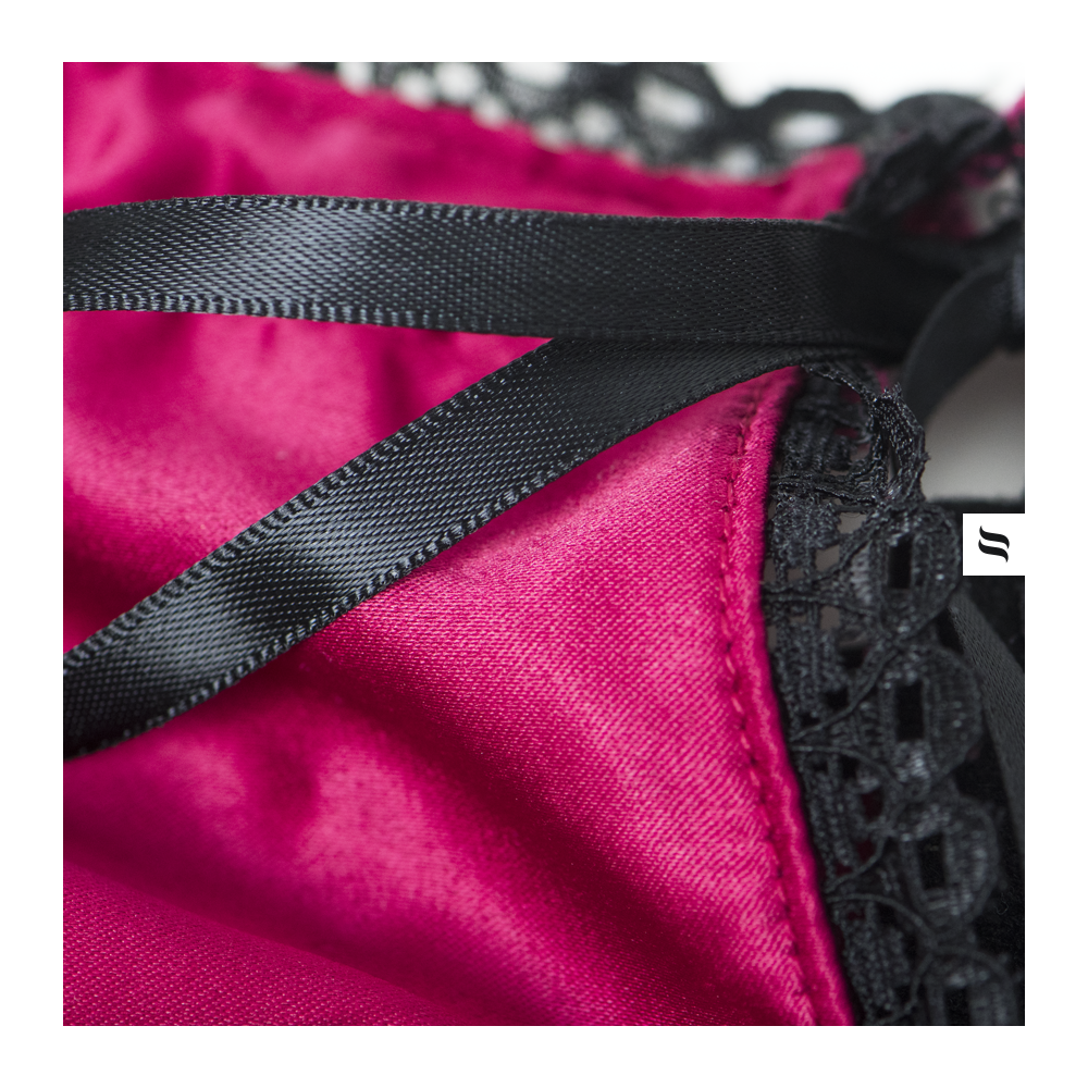Sexy sottoveste + perizoma Obsessive 861-CHE-5 