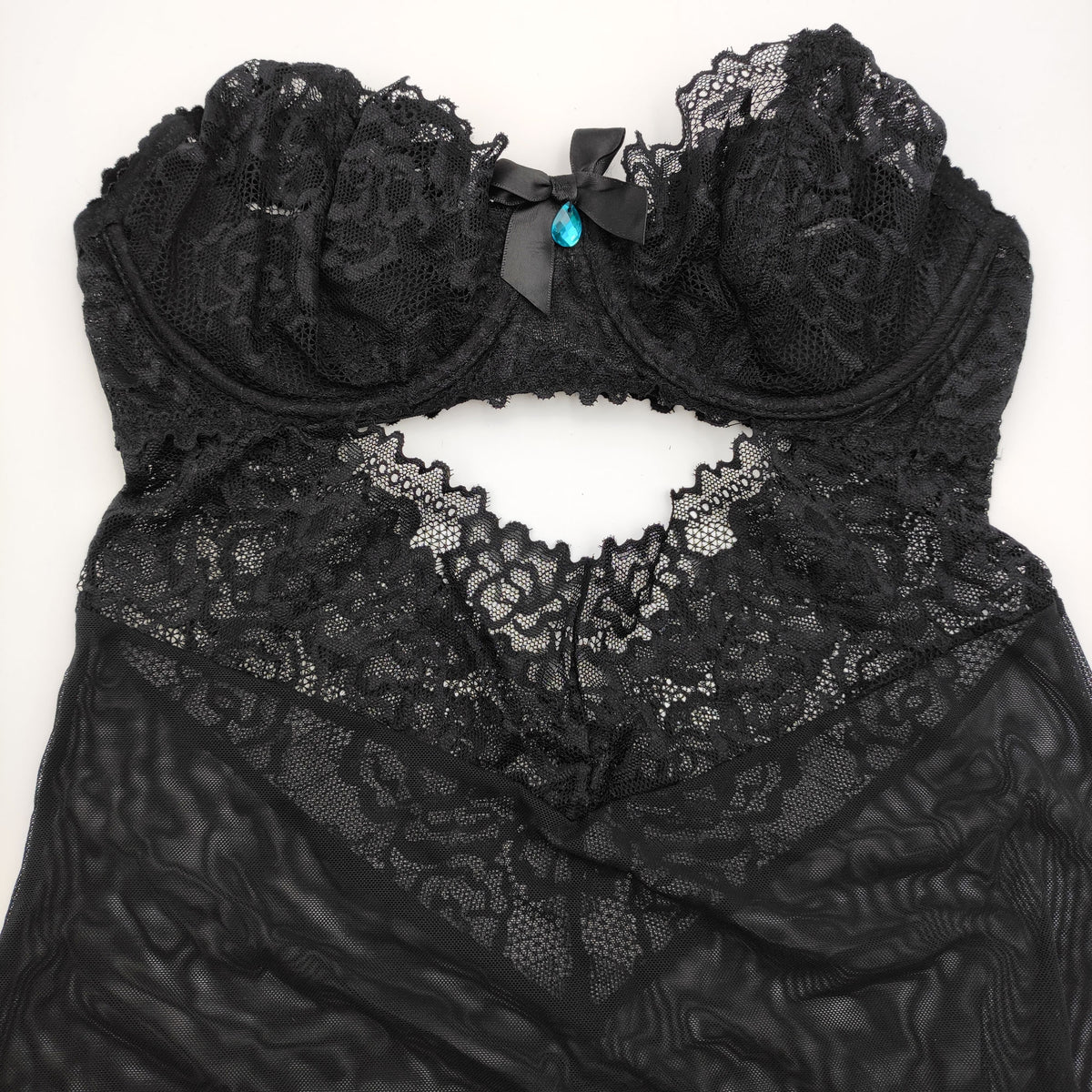 Sexy sottoveste + perizoma Obsessive 867-CHE-1 trasparente