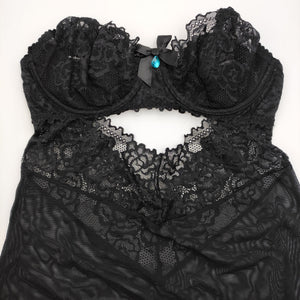 Sexy sottoveste + perizoma Obsessive 867-CHE-1 trasparente