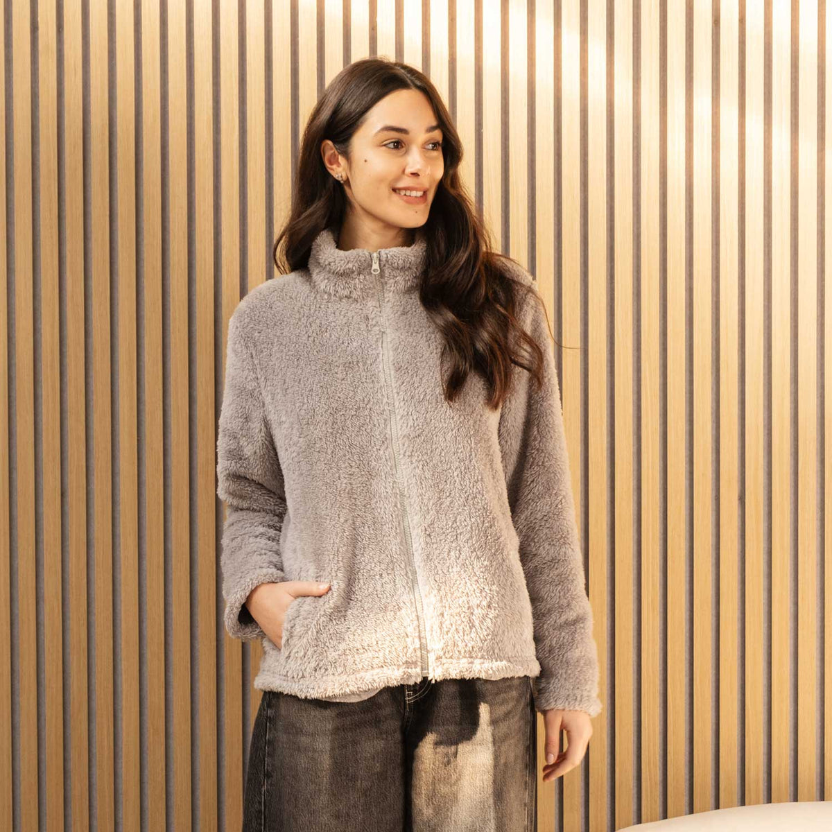 Giacca donna sherpa Biancaluna 25D93028