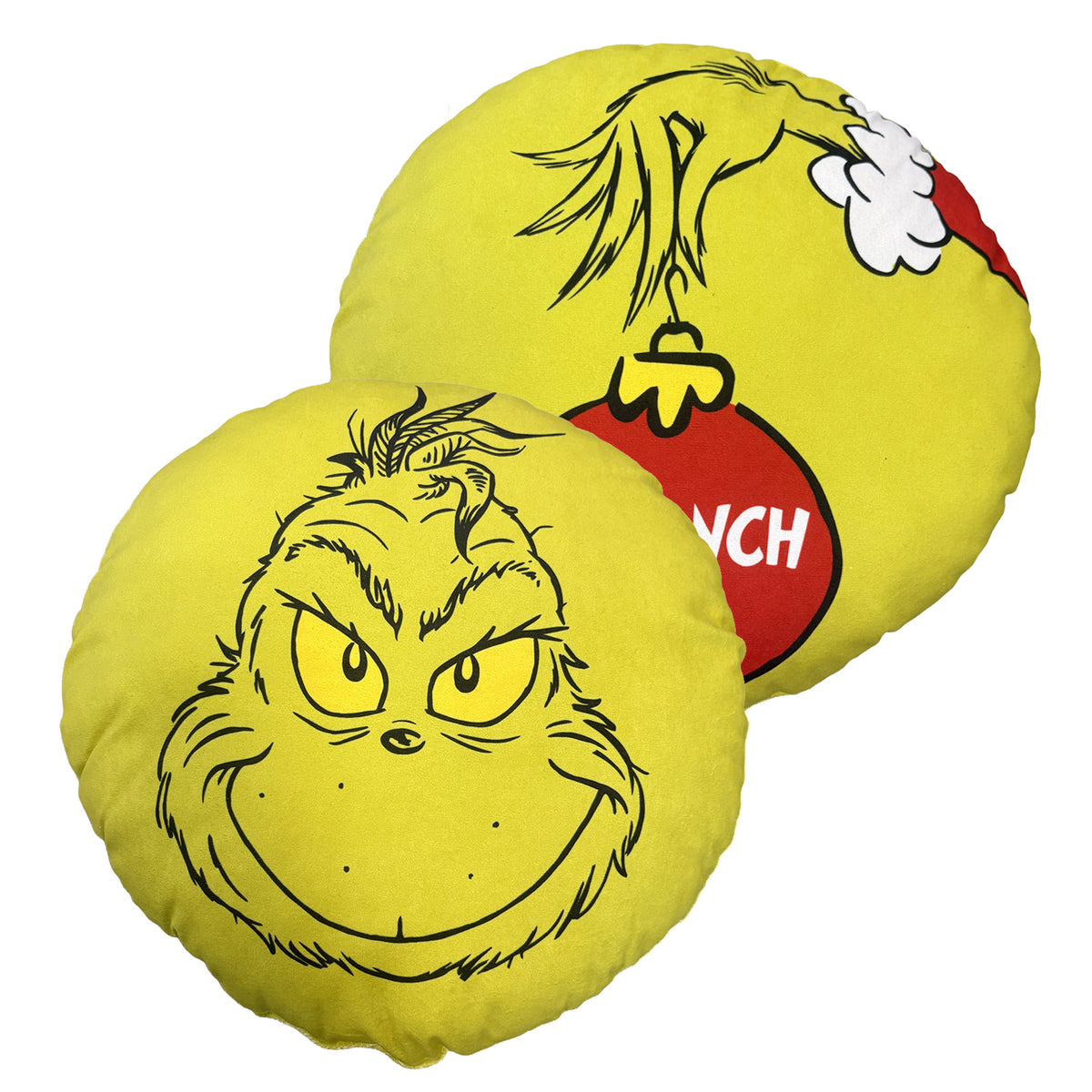 Cuscino arredo natalizio Grinch tondo ufficiale