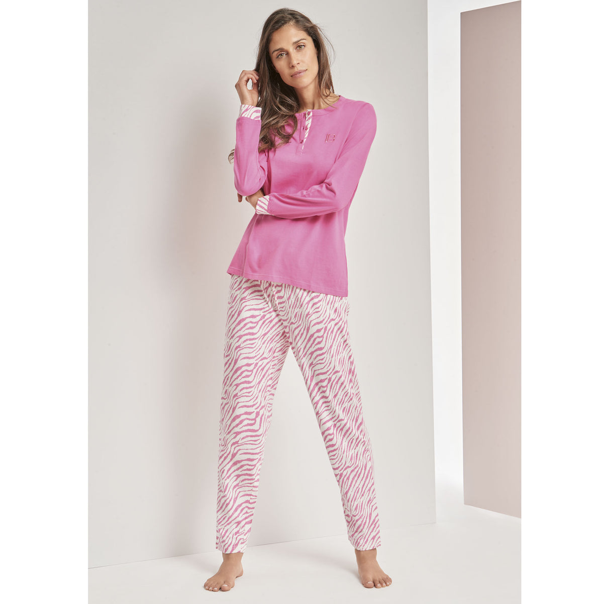 Pigiama Donna Laura Biagiotti 96397 lungo fucsia