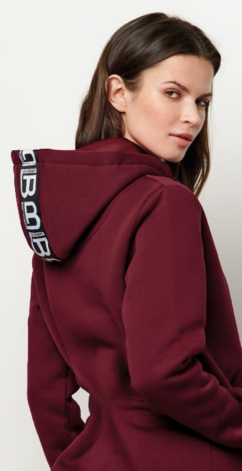 Tuta donna felpata bordeaux Laura Biagiotti BOS 96573S