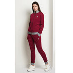 Tuta donna felpata bordeaux e grigio Laura Biagiotti BOS 96581S